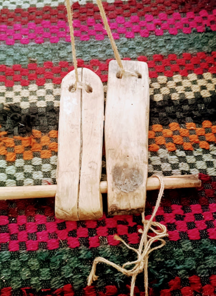 Instalații.  Elemente ale stativelor de țesut.  Tălpige