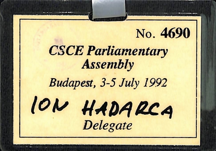 Ecuson. CSCE Parliamentary Assembly. Budapest 1992