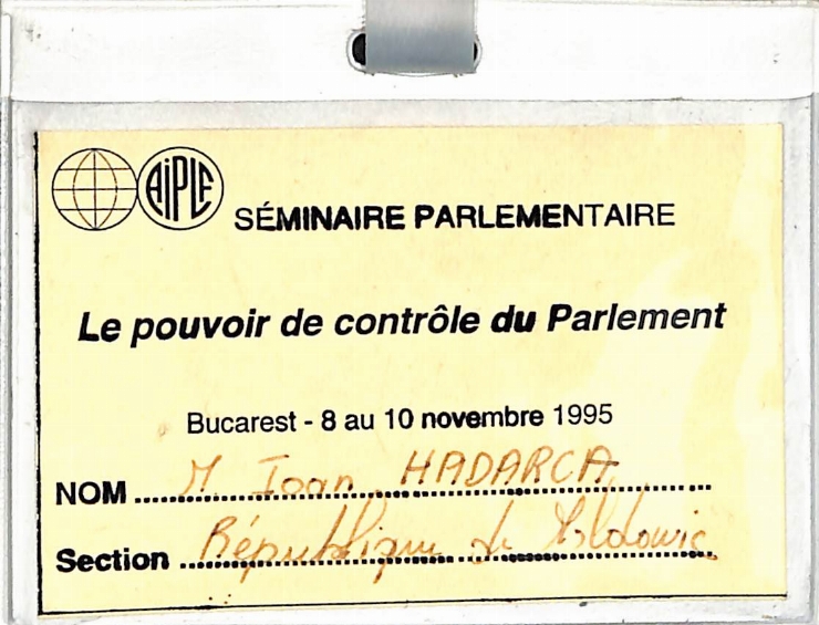 Ecuson. Seminaire Parlementare. Le pouvoir de controle du Parlement        