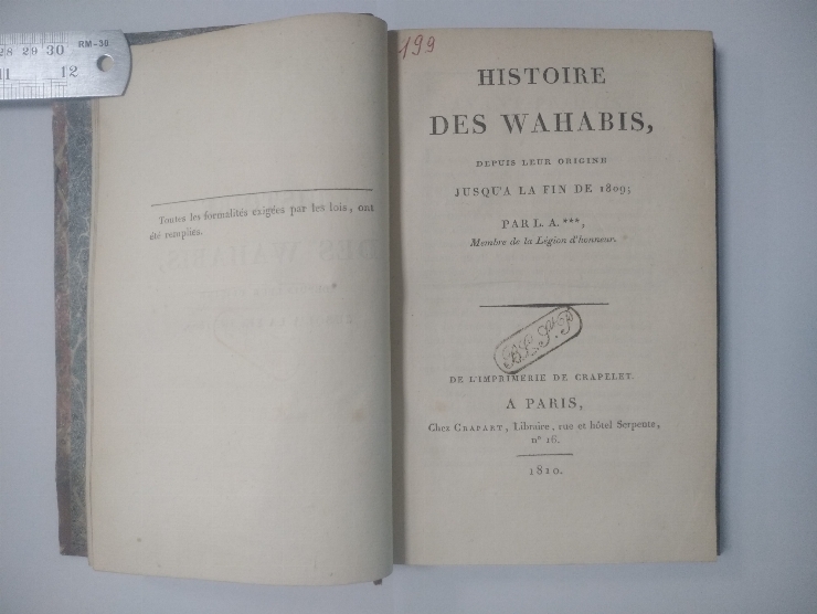 Histoire Des Wahabis