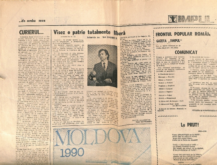 Timpul, nr. 17, sâmbătă, 5 mai, 1990. 