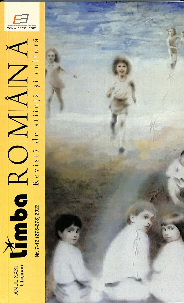 Limba Română, Revistă de știință și cultură, anul 32, Nr. 7-12(273-278)2022