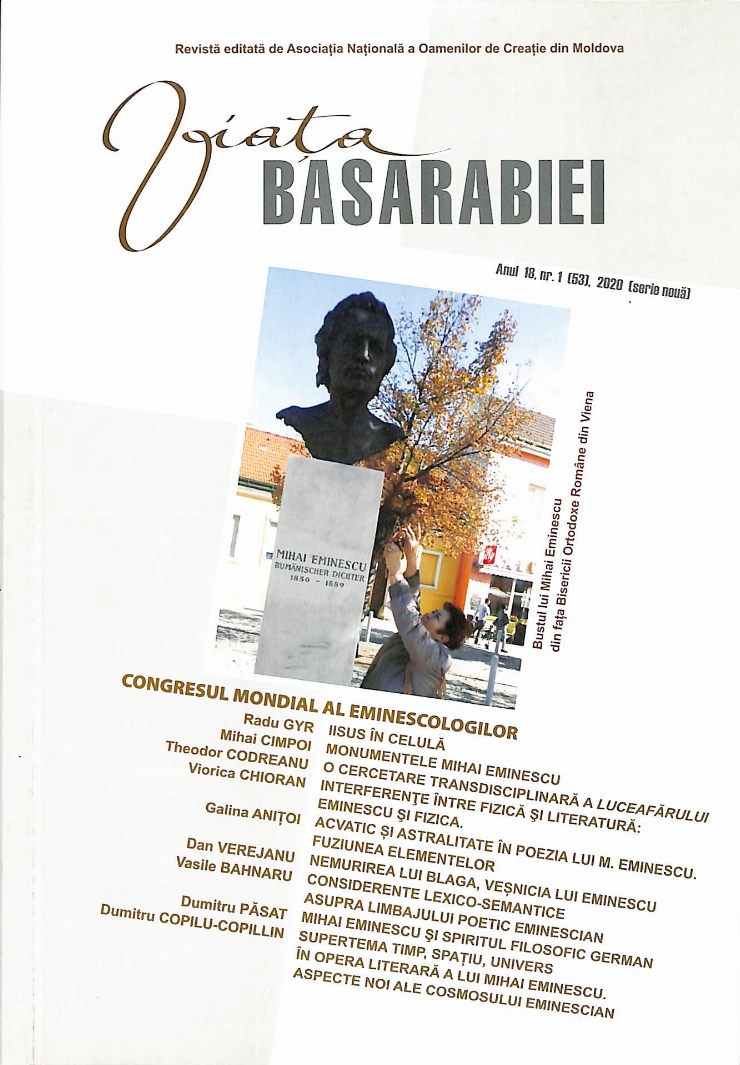 Viața Basarabiei, anul 18, nr.1 (53),2020 (serie nouă)