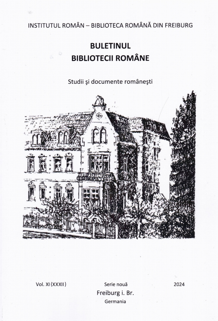 Buletinul Bibliotecii Române din Freiburg. Studii și documente românești. Serie nouă, Nr. XI (XXX...