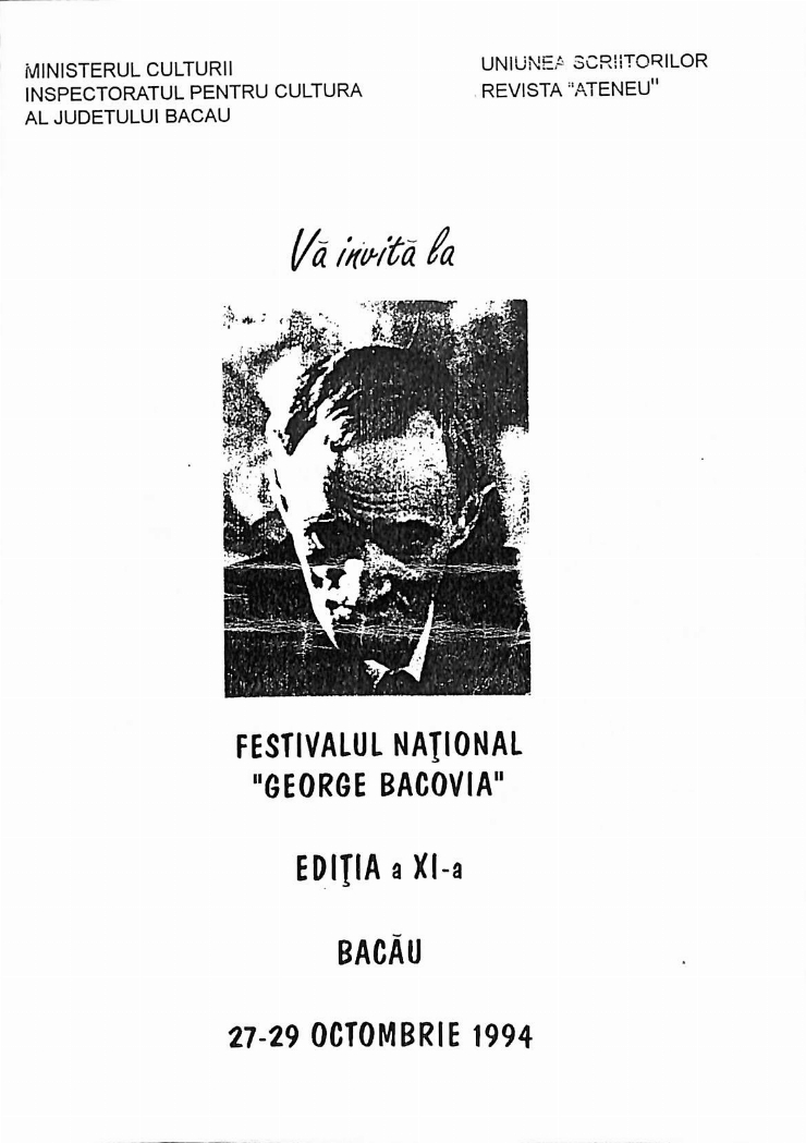 Festivalul Național „George Bacovia”