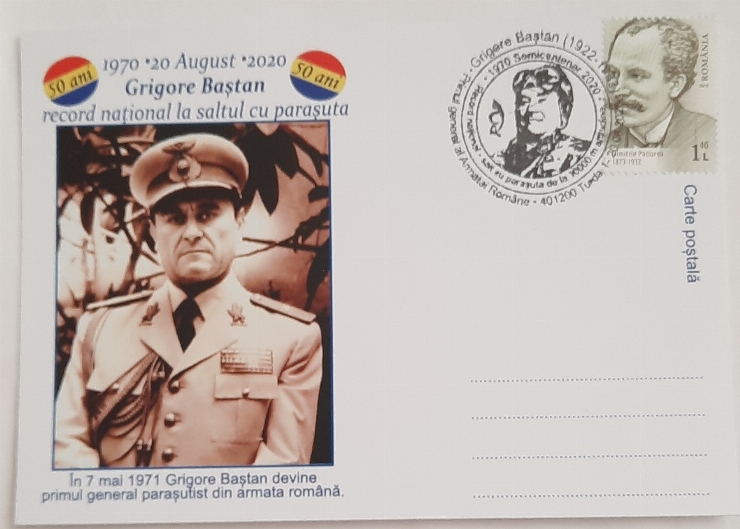 Grigore Baștan, primul general parașutist din armata română, record național la saltul cu parașut...