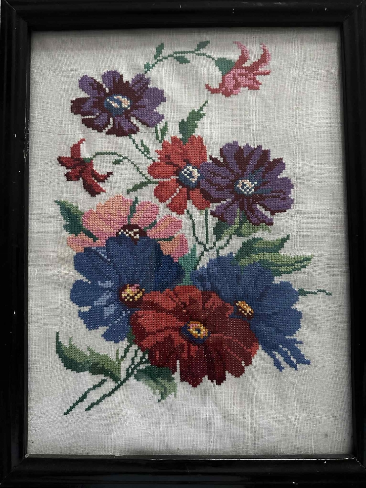 Cusutură decorativă „Crizanteme”