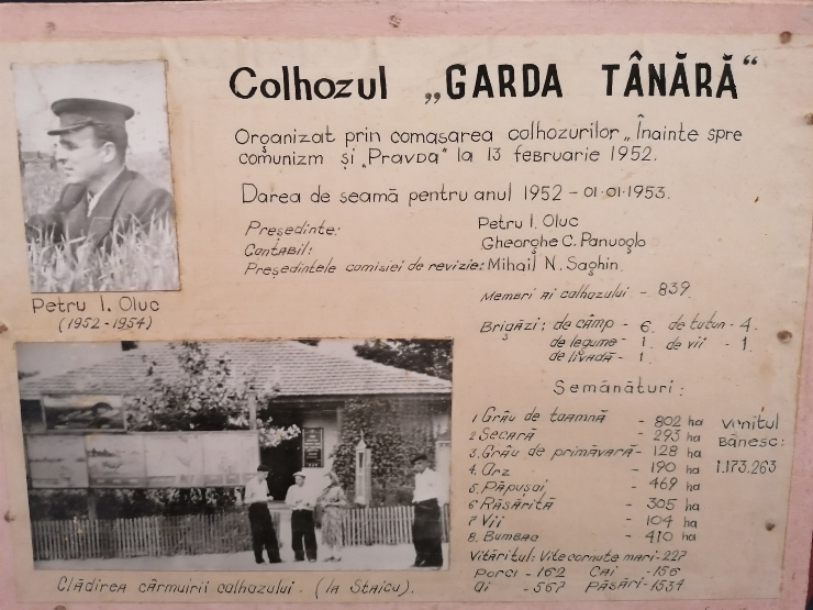 Dare de seamă, colhozul „Garda Tânără”