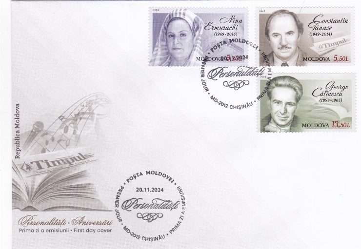 Plic cu marcă fixă : Personalități. Aniversări : Prima zi a emisiunii. Firt day cover. (Pe plic s...