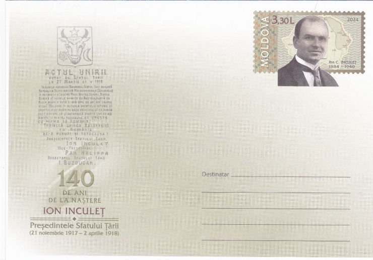 Plic de corespondență : Ion Inculeț : Președintele Sfatului Țării (21 noiembrie 1917-2 aprilie 19...