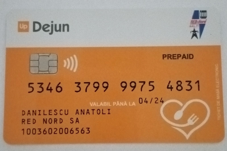 Tichet de masă electronic