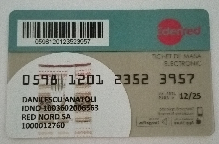 Tichet de masă electronic