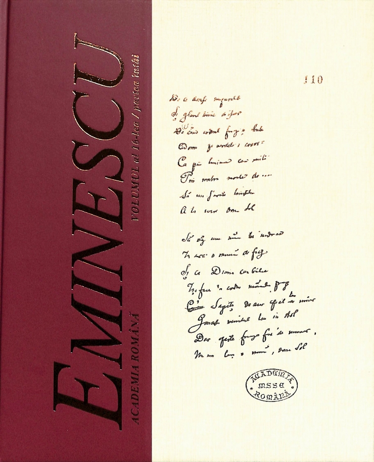 Manuscrisele Mihai Eminescu  Volumul 16, Partea întâi