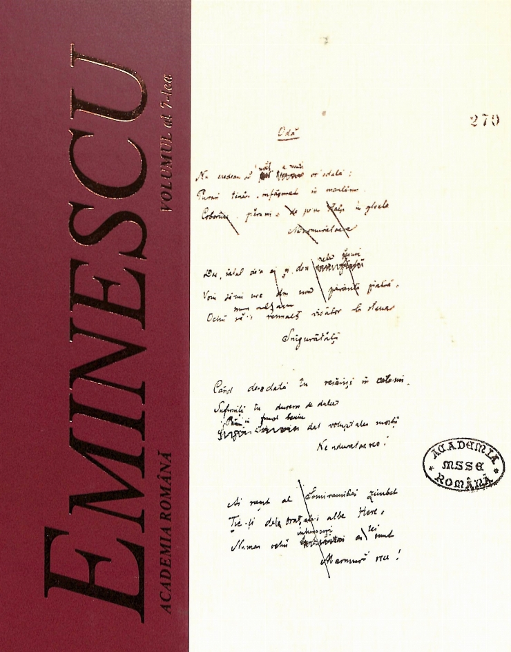 Manuscrisele Mihai Eminescu Volumul 7